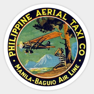 1935 Philippine Aerial Taxi Company Sticker